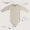 Baby Body aus 100% Baumwolle mit Schlupf-Ausschnitt langarm Produktbild-Vorschau 2