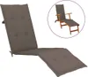vidaXL Cuscino per sedia a sdraio Taupe (75+105)x50x4 cm Anteprima dell’immagine prodotto 19