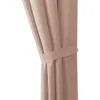 Gardinen 2er Set Grau 140x245 cm mit Schlaufen, Produktbild-Vorschau 3
