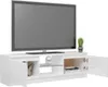 Möbel TV-Schrank mit LED-Leuchten Hochglanz-Weiß Produktbild-Vorschau 3