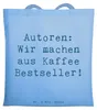 Mr. & Mrs. Panda Jutebeutel Spruch Autorin Kaffee - Sky Produktbild-Vorschau 1