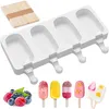 Eiscremeformen Silikonform, 4-Kammer-Set Produktbild-Vorschau 1