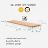 Rikmani Schweberegal Holzregal Wandregal TES 120 cm Produktbild-Vorschau 2