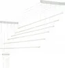 A white ceiling-mounted clothes drying rack with multiple lines. Náhled obrázku produktu