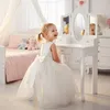 Kinderschminktisch Holz Weiß mit Spiegel & Hocker – Produktbild-Vorschau 2