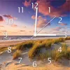 Wallario Design Wanduhr Abendspaziergang am Strand - Produktbild-Vorschau 1