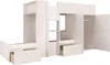Lit superposé blanc avec armoire et tiroirs 1277 Voir les images du produit 10