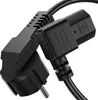 conecto Strom-Kabel, Schutzkontakt-Stecker 90° auf C13 Produktbild-Vorschau 1