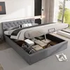 MODFU Lit Capitonné Double 140x200 - Lit Coffre avec Voir les images du produit 1