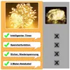 A product comparison image showing features of LED Christmas lights. Anteprima dell’immagine prodotto