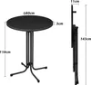 YARDIN Stehtisch Klappbar Stehtische Bistrotisch Ø 80cm Produktbild-Vorschau 6