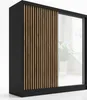 Schwebetürenschrank, 2-türig Schrank mit Spiegel und Produktbild-Vorschau 2