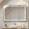BEALIFE, mobiletti bagno con specchio, 80x16x60 cm, con Anteprima dell’immagine prodotto 9
