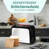 Emerio Toaster – 750 W – 2 Schlitze – Edelstahl – TO-123924 Produktbild-Vorschau 3
