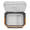 An open electric cooler box with a divider inside, viewed from directly above. Náhľad obrázku produktu
