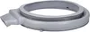 A grey rubber door seal for a washing machine. Produktbild-Vorschau