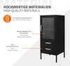 ML-Design Vitrinenschrank Schwarz, Vitrine mit 2 Produktbild-Vorschau 5