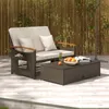 Mobili da esterno in rattan, salottino da giardino a 2 Anteprima dell’immagine prodotto 8