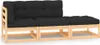 vidaXL 3-tlg. Garten-Lounge-Set mit Kissen Kiefer Produktbild-Vorschau 10
