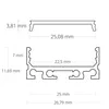 GX-PN4 LED AUFBAU-Profil 200 cm, flach, LED Stripes max. Produktbild-Vorschau 2
