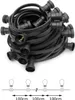 ILLU Lichterkette schwarz - 100 Meter Installations-Rohware - E27 Fassungen alle 100cm Produktbild-Vorschau