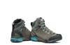 ZG Trek GTX Trekking Schuhe für Damen von Scarpa in Grau mit türkisfarbenen Akzenten und Schnürung. Podgląd zdjęcia produktu