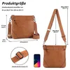 Damen Umhängetasche, Mittelgroß Handtasche Damen mit Produktbild-Vorschau 6