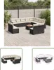 The Living Store 13-tlg. Garten-Sofagarnitur mit Kissen Produktbild-Vorschau 1
