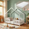 Babybed 'Treviolo' met matras en valbeveiliging, 70x140 cm, Productafbeelding-voorbeeld 1
