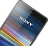 A close-up shot of a Sony smartphone screen displaying a colorful abstract wallpaper with the SONY logo prominently displayed. Produktbild-Vorschau