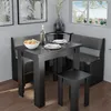 Esszimmer-Eckbank Vicco Roman Schwarz 120 x 120 cm, Model Produktbild-Vorschau 5