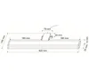 LED Spiegelleuchte mit Schalter und Stecker 40cm Produktbild-Vorschau 8