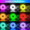 5m Neon Lichtband RGBIC LED Streifen USB Musik Sync App Produktbild-Vorschau 2
