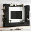 MODFU Woonkamerwand met TV-kast, vitrine en opbergkast, een Productafbeelding-voorbeeld 1