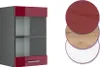 Küchenglasschrank Vicco R-Line Rot Hochglanz 40 cm, Model Produktbild-Vorschau 6