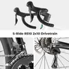 ROCKBROS FLR-W3 Rennrad 28 Zoll mit 2*10 Gang Aluminium Produktbild-Vorschau 8
