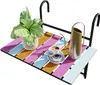 Balkonhängetisch ‘Petäjävesi’ klappbar Holz 60 x 40 x 58 cm Produktbild-Vorschau 6