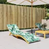 vidaXL Sunbed Cover Leaf Pattern Oxford Fabric Náhľad obrázku produktu 2