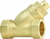 A brass Y-shaped filter with threaded connections on each end and a cap on the side. Anteprima dell’immagine prodotto
