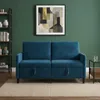 vidaXL Sofa mit Stauraum Blau 152 x 78 x 87 cm Polyester Produktbild-Vorschau 3
