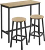 Barový stůl 100 x 40 x 90 cm + 2 stoličky 32 x 65 cm Sonoma Náhled obrázku produktu 1