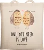Mr. & Mrs. Panda Schultasche Eulen Liebe - Transparent - Produktbild-Vorschau 1