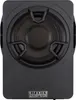 A black active subwoofer system is shown from the front. Produktbild-Vorschau