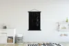 MuchoWow® Textilposter Schwarz - Weiß - Struktur - Design Produktbild-Vorschau 2