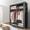Intirilife Faltschrank 108x170x45 cm in ASCH GRAU - mit Produktbild-Vorschau 5