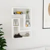 vidaXL Nástěnné police 2 ks. Bílé 50x15x50 cm odvozené Náhled obrázku produktu 2
