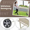 COSTWAY Hochbeet mit Ablage & 2 Rollen, Erhöhtes Gartenbeet Produktbild-Vorschau 6