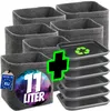 HOMEGROW24 Pflanztöpfe mit Untersetzern im 6er Set, Produktbild-Vorschau 1