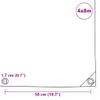 plachta vidaXL 650 g/m² 4x8 m modrá Náhled obrázku produktu 5