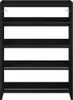 vidaXL Portascarpe nero 60x25x81 cm Materiale a base di Anteprima dell’immagine prodotto 4